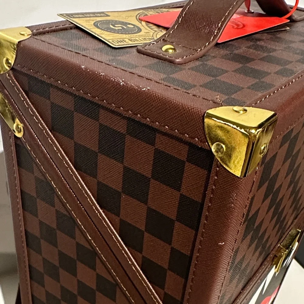 Sprayground Brown Checkered Chataraunga Bag